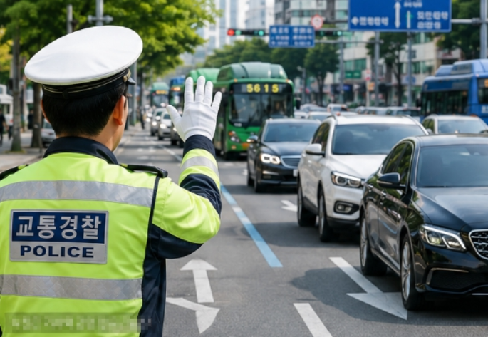 교통단속이미지
